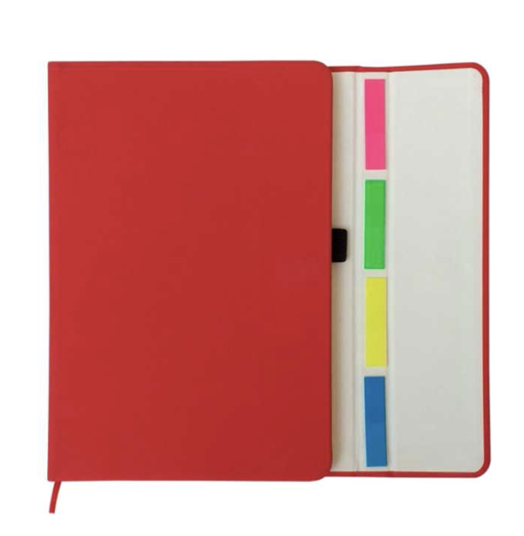 LIBRETA BIOCUERO IMANTADA ROJA
